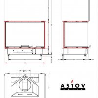 Каминная топка АСТОВ П3С 8457